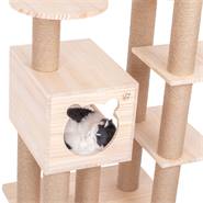 VOSS.pet krabpaal "Theo" - Premium massief houten katten krabpaal