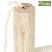 VOSS.pet krabpaal van echt hout "Morea" - premium krabpaal, natuurlijk hout van de Tanoak boom, 43cm