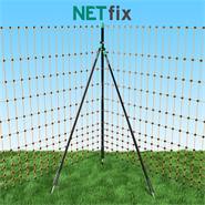 VOSS.farming "NetFix" schoorpaal 90cm voor schrikdraadnetten tot 90cm