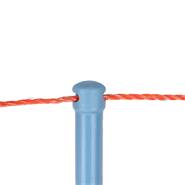 AKO TitanNet Premium 50 m schapennet, 90 cm, 14 versterkte palen, dubbele punt, blauw-oranje