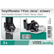 2 x VOSS.farming Poortgreepanker "Versa", voor T-Stijl, zwart