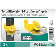 2 x VOSS.farming Poortgreepanker "Versa", voor T-Stijl, geel
