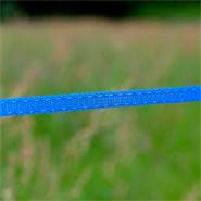 VOSS.farming schrikdraad voor wildafweer 200 meter, 10 mm blauw kunststof lint met 1x 0,25 koper en