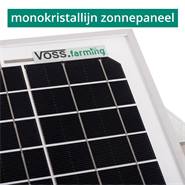 VOSS.farming 12W zonne-energie systeem, solarsysteem, schrikdraad antidiefstal kast, opstelvoet