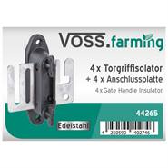 4x VOSS.farming poortgreepanker met RVS plaat en RVS lintverbinder