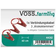 VOSS.farming verbindingskabel met 3 krokodillenbekklemmen