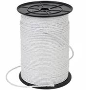 Schrikkoord 190 m, 6 mm, 6x 0,20 RVS, wit Schrikkoord 190 m, 6 mm, 6x 0,20 RVS, wit