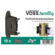 10x VOSS.farming klemisolator, hoekisolator met spanschroef voor lint tot 40mm