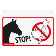 VOSS.farming Waarschuwingsbord Internationaal, "STOP", voeren verboden, 20x14cm