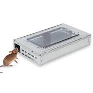 Muizenval om muizen levend te vangen, verzinkt met kijkvenster