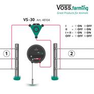 VOSS.farming omheiningsschakelaar VS-30, 4 standen perceelschakelaar
