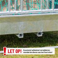 VOSS.farming "CLASSIC" hooiruif set - ruif met voederrooster + voedernet + frame voor voedernet
