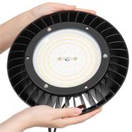 LED indoor hallamp 150 watt, verlichting lamp voor erf, opslagloods, rijhallen & stallen, dimbaar