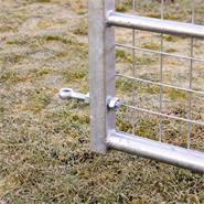 VOSS.farming vaste weidepoort met gaas, landhek voor schapen, 457,5 cm, 115 cm hoog