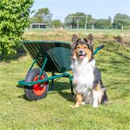 VOSS.farming kruiwagen, 90 liter, 175 kg draagkracht, kunststof bak, luchtbanden