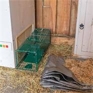 VOSS.farming vangkooi met klapdeur - levendval voor marters en ratten, 18,5 x 18,5 x 60cm