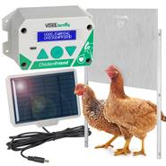 SET: VOSS.farming  "ChickenFriend" - premium model, kippenluik 430 x 400 mm + solar accu set