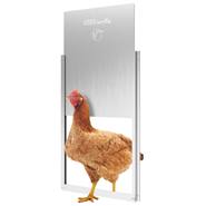 Kippenluik, schuifdeur voor automatisch kippenluik, extra groot, aluminium, 30 x 40cm