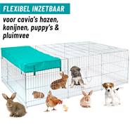 VOSS.pet puppyren XL, ren voor kleindieren, konijnen, hazen, 66x112x216cm