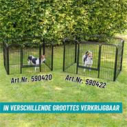 VOSS.pet puppyren XL met bodemplaat, puppyhek, ren voor kleindieren 93 x 63 x 63 cm