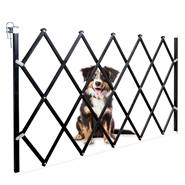 Honden hekje "Stop Fix", uitklapbaar harmonica deurhekje voor honden, 60-110cm, zwart