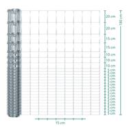 50 meter Classic wildgaas complete set 180/24/15+ Z-profielpalen + klemmen + kappen + paalhouders