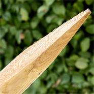 100x VOSS.farming FSC® acacia paal, natuurlijke en ontschorste houten paal, 140 cm, Ø 8-10 cm