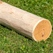 80x VOSS.farming FSC® acacia paal, natuurlijke en ontschorste houten paal, 160 cm, Ø 10-12 cm