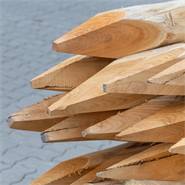VOSS.farming FSC® acacia paal, natuurlijke en ontschorste houten paal, 200 cm, Ø 10-12 cm