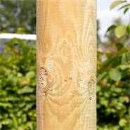 2x VOSS.farming ronde poortpalen voor weidepoorten, houten weidepaal, 250 x 14 cm
