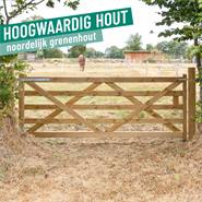 VOSS.farming Engelse poort, houten weidepoort 300 cm, 122 cm hoog