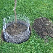 Woelmuiskorf, beschermkorf voor wortels en kluiten van bomen en planten, Ø 35cm, niet verzinkt
