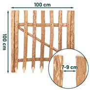 VOSS.garden tuinpoort voor schapenhekken, hazelaar 100x100cm, afstand 7-9cm, incl hang- en sluitwerk