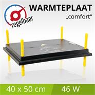 Verwarmingsplaat COMFORT warmteplaat voor kuikens 40x50cm / 46W met traploze energie regelaar