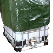 VOSS.garden beschermhoes voor IBC-containers, IBC cover 120x100x116cm, afdekzeil 1000 liter IBC tank