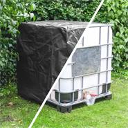 VOSS.garden beschermhoes voor IBC-containers, IBC cover 120x100x116cm, afdekzeil 1000 liter IBC tank