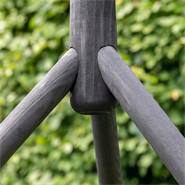 VOSS.garden vogelhuis standaard "Norre", grenenhout, zwart, ca. 90 cm