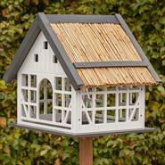 VOSS.garden vogelvoederhuis "Lindau" voerhuisje voor vogels met vakwerk design