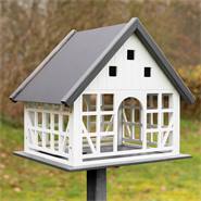 VOSS.garden vakwerk vogelhuis "Belau" met metalen dak en opstelvoet