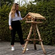 VOSS.garden vogelvoederhuis "Amsterdam" met rieten dak