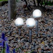 VOSS.garden tuinverlichting op zonne-energie "Magec", solar bollamp voor tuin & balkon