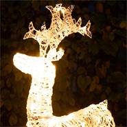 VOSS.garden LED-rendier, kerstfiguur 98 cm, outdoor kerstverlichting