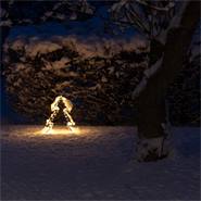 VOSS.garden LED-kerstboom - verlichte kerstboom voor in de tuin 90 cm, kerstverlichting