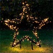 VOSS.garden LED-kerstster – verlichte kerstster voor in de tuin 77 cm, kerstverlichting