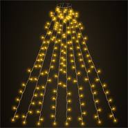 VOSS.garden LED kerstboomverlichting, kerstverlichting, lichtmantel, 8 strengen à 2 m, 200 LEDs