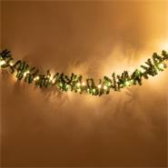 Kerstslinger, guirlande met timerfunctie 5 m, 80 LED’s warm wit