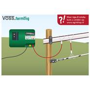 VOSS.farming verbindingskabel 60cm met 2 hartklemmetjes