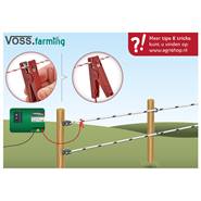 VOSS.farming aansluitkabel rood 100cm met 1 krokodillenbekklem