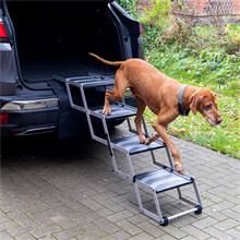 Opvouwbare hondentrap, 4 treden - auto-instaphulp voor honden