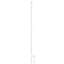 20x VOSS.farming afrasteringspaal 103cm, witte schrikdraadpaal met dubbele pen